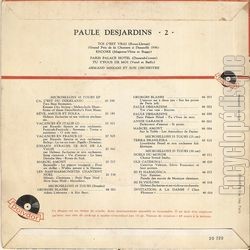 [Pochette de Toi, c’est vrai (Paule DESJARDINS) - verso]